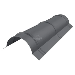 Конек полукруглый малый Texture RAL 7024