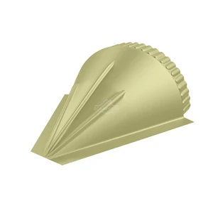 Заглушка конусная для конька полукруглого малого Полиэстер RAL 1014