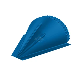 Заглушка конусная для конька полукруглого малого Полиэстер RAL 5005