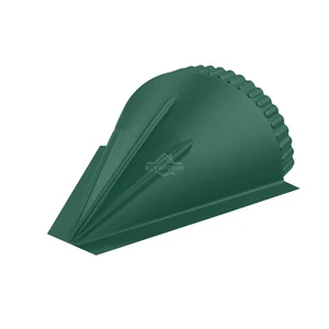 Заглушка конусная для конька полукруглого малого Полиэстер RAL 6005