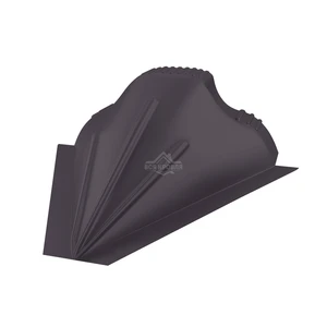 Заглушка конусная для конька ПРЕМИУМ Полиэстер RAL 8019