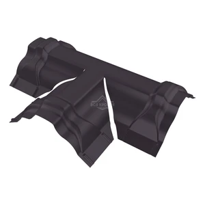 Тройник T-образный для конька ПРЕМИУМ Полиэстер RAL 8019