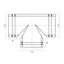 Тройник T-образный для конька полукруглого малого Полиэстер RAL 1014