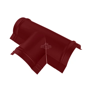 Тройник T-образный для конька полукруглого малого Полиэстер RAL 3005