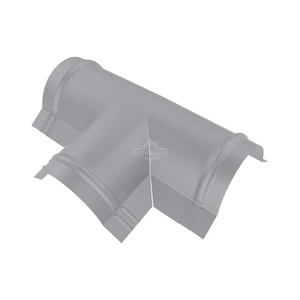 Тройник T-образный для конька полукруглого малого Полиэстер RAL 7004