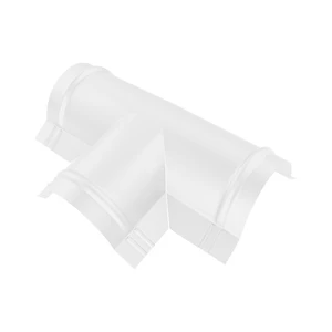 Тройник T-образный для конька полукруглого малого Полиэстер RAL 9003