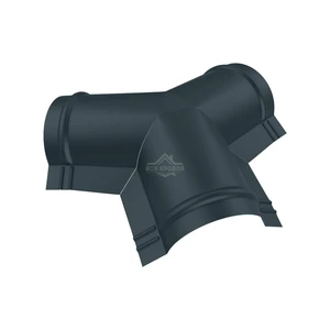 Тройник Y-образный для конька полукруглого малого Полиэстер RAL 7016