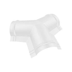 Тройник Y-образный для конька полукруглого малого Полиэстер RAL 9003