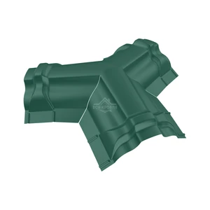 Тройник Y-образный для конька ПРЕМИУМ Полиэстер RAL 6005