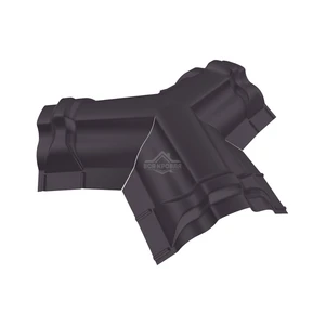 Тройник Y-образный для конька ПРЕМИУМ Полиэстер RAL 8019