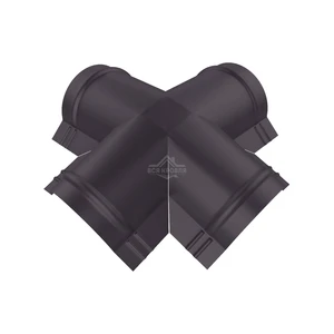 Четверник для конька полукруглого малого Полиэстер RAL 8019