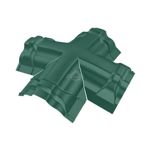 Четверник для конька ПРЕМИУМ Полиэстер RAL 6005