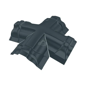 Четверник для конька ПРЕМИУМ Полиэстер RAL 7016