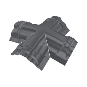 Четверник для конька ПРЕМИУМ Texture RAL 7024