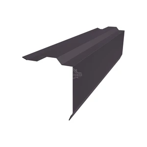 Планка торцевая (ветровая) фигурная 115х105 Полиэстер RAL 8019