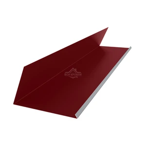 Планка примыкания верхняя к трубе 250х210 Полиэстер RAL 3005 для фальцевой кровли