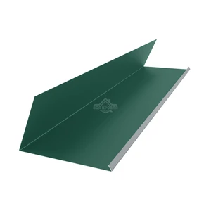 Планка примыкания верхняя к трубе 250х210 Полиэстер RAL 6005 для фальцевой кровли