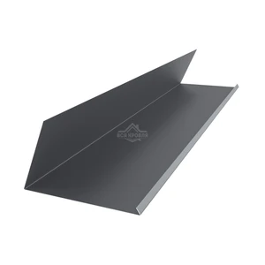 Планка примыкания верхняя к трубе 250х210 Полиэстер RAL 7024 для фальцевой кровли