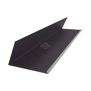 Планка примыкания верхняя к трубе 250х210 Полиэстер RAL 8019 для фальцевой кровли