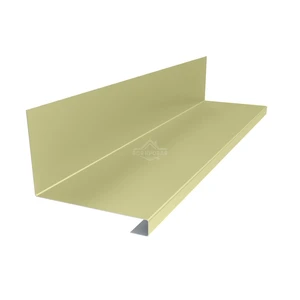 Планка примыкания нижняя к трубе 157х200х30 Полиэстер RAL 1014 для фальцевой кровли