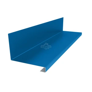 Планка примыкания нижняя к трубе 157х200х30 Полиэстер RAL 5005 для фальцевой кровли