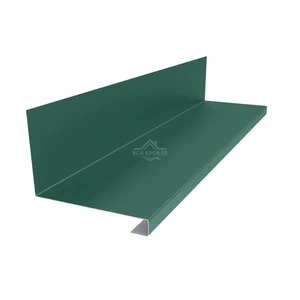 Планка примыкания нижняя к трубе 157х200х30 Полиэстер RAL 6005 для фальцевой кровли