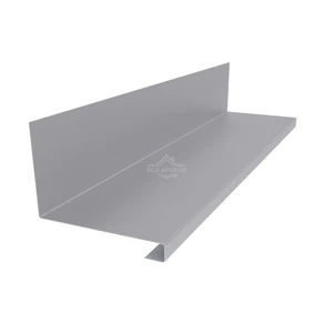 Планка примыкания нижняя к трубе 157х200х30 Полиэстер RAL 7004 для фальцевой кровли