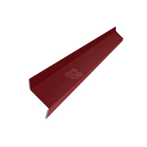 Планка примыкания в штробу 60х20 Полиэстер RAL 3005 для фальцевой кровли