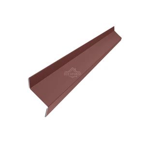 Планка примыкания в штробу 60х20 Texture RAL 8017 для фальцевой кровли