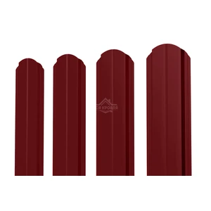 Евроштакетник В.К. фигурный 0.35 Полиэстер RAL 3005