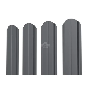 Евроштакетник В.К. фигурный 0.35 Полиэстер RAL 7024