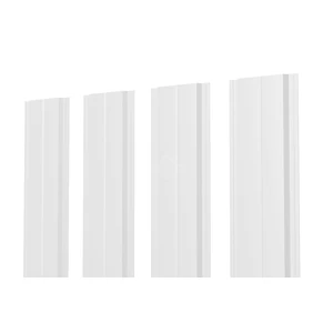 Евроштакетник В.К. прямой 0.35 Полиэстер RAL 9003