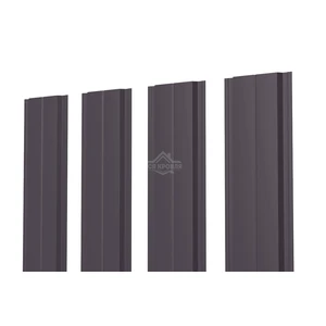 Евроштакетник В.К. прямой 0.4 Полиэстер RAL 8019