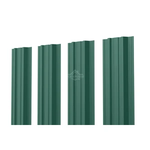 Евроштакетник П-Премиум прямой 0.35 Полиэстер RAL 6005