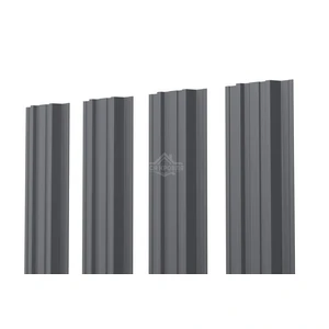 Евроштакетник П-Премиум прямой 0.35 Полиэстер RAL 7024