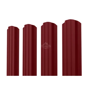 Евроштакетник П-образный фигурный 0.35 Полиэстер RAL 3005