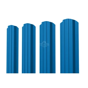 Евроштакетник П-образный фигурный 0.35 Полиэстер RAL 5005