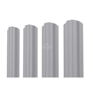 Евроштакетник П-образный фигурный 0.35 Полиэстер RAL 7004