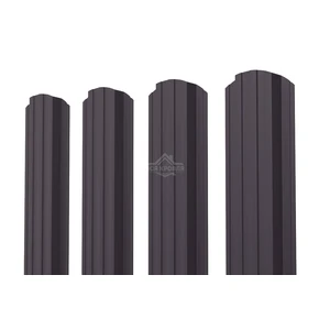 Евроштакетник П-образный фигурный 0.4 Полиэстер RAL 8019