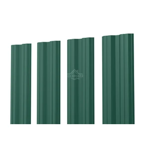 Евроштакетник М-образный 0.35 Полиэстер RAL 6005