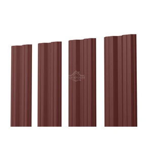 Евроштакетник М-образный 0.4 Полиэстер RAL 8017