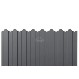 Профнастил стеновой С-20А фигурный 0.35 Полиэстер RAL 7024