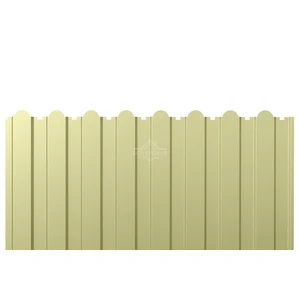 Профнастил стеновой С-20А фигурный 0.4 Полиэстер RAL 1014