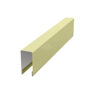 Планка для забора П-образная С8 Полиэстер RAL 1014