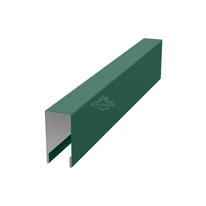 Планка для забора П-образная С8 Полиэстер RAL 6005