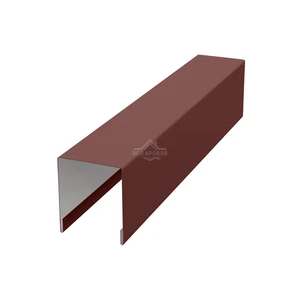 Планка для забора П-образная С21 Полиэстер RAL 8017