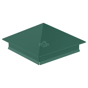 Колпак на столб 400х400 Полиэстер RAL 6005