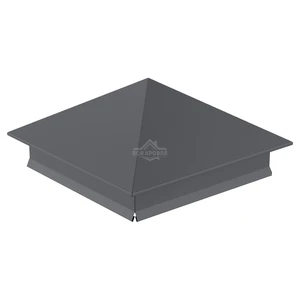 Колпак на столб 400х400 Полиэстер RAL 7024