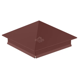 Колпак на столб 400х400 Полиэстер RAL 8017