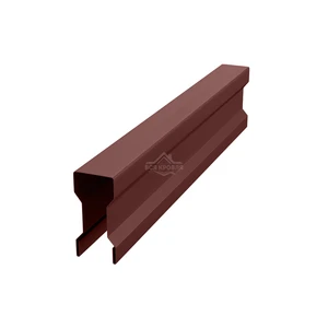 Планка для забора фигурная С8 Полиэстер RAL 8017